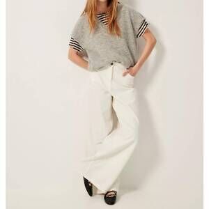 NEW SESSUN matua vest sweater in mid grey